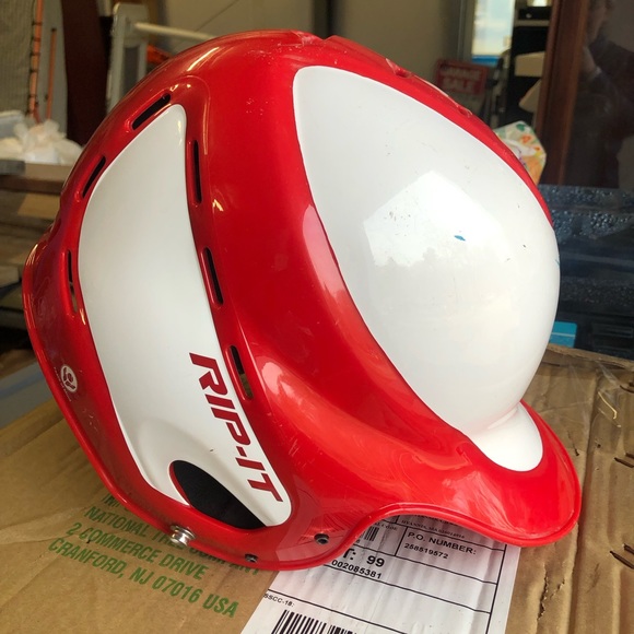 Rip-it baseball helmet, youth small, red - Picture 3 of 14